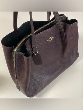 COACH Charlie Oxblood Leather Tote 52547